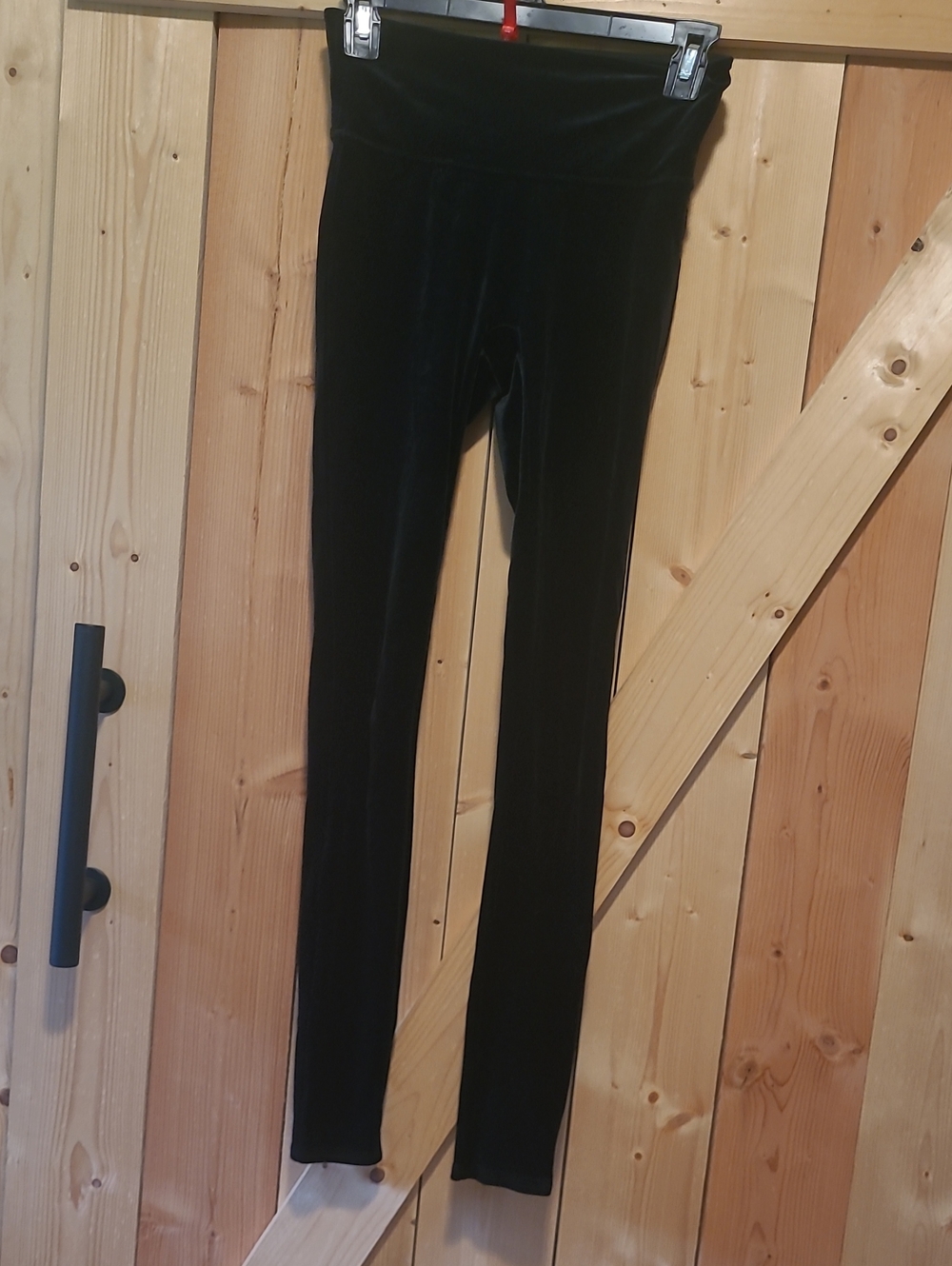 SPANX Black Velvet Shaping Leggings